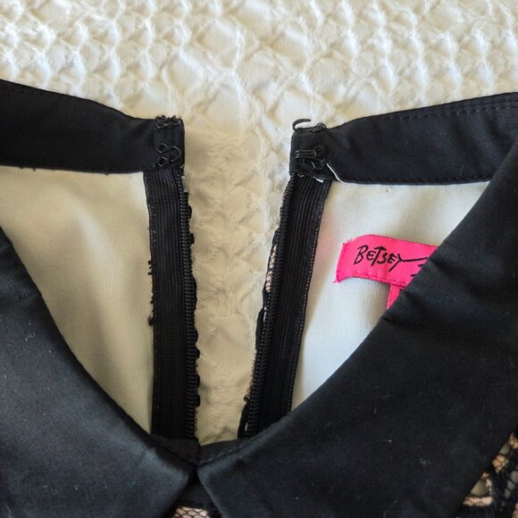 Betsey Johnson Girlhoodcore Lace Sleeveless collared dress Size 8 - Picture 5 of 6